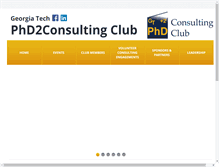Tablet Screenshot of gtphd2consultingclub.com